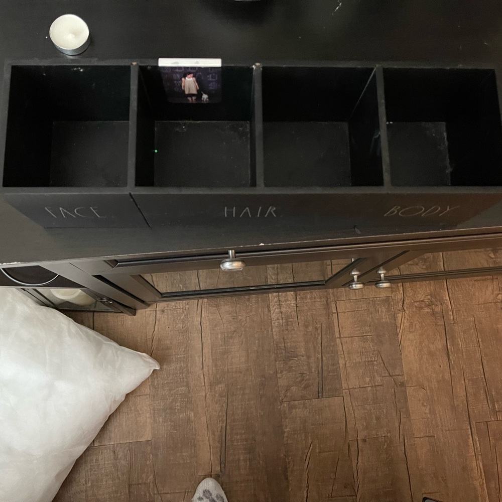Rae Dunn bathroom bedroom organizer